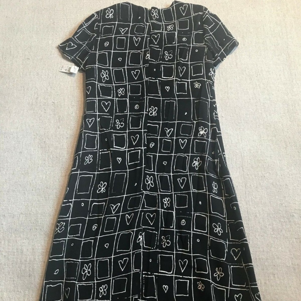 Talbots Shift Dress Hearts & Flowers Sz 10 NWT